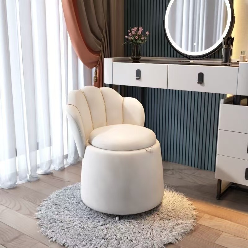 Beauty Makeup Chair - Elegant Home Bedroom Makeup Chair With