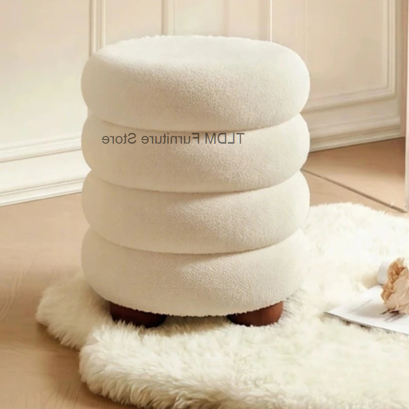 Beauty Makeup Bag - Cute Bedroom Wooden Makeup Stool Vanity