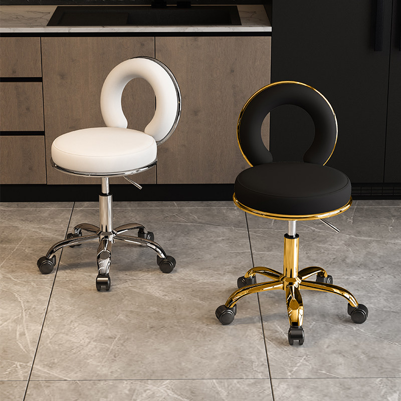 Beauty Makeup Chair - Height Adjustable Swivel Salon Stool with