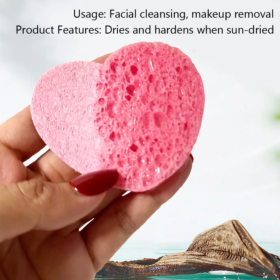 5Pcs Cellulose Face Sponges Co - Kiss Beauty Makeup Remover ulasan dan harga