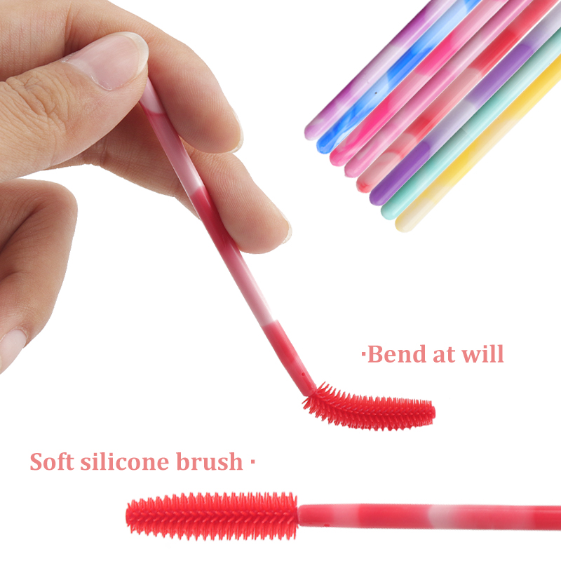 50/100Pcs Disposable Silicone  - Makeup Brush Set ulasan dan harga