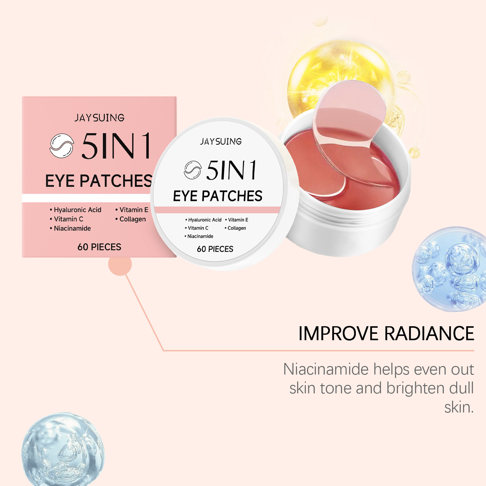 JAYSUING 5-in-1 Under Eye Patc - Collagen Eye Patch ulasan dan harga