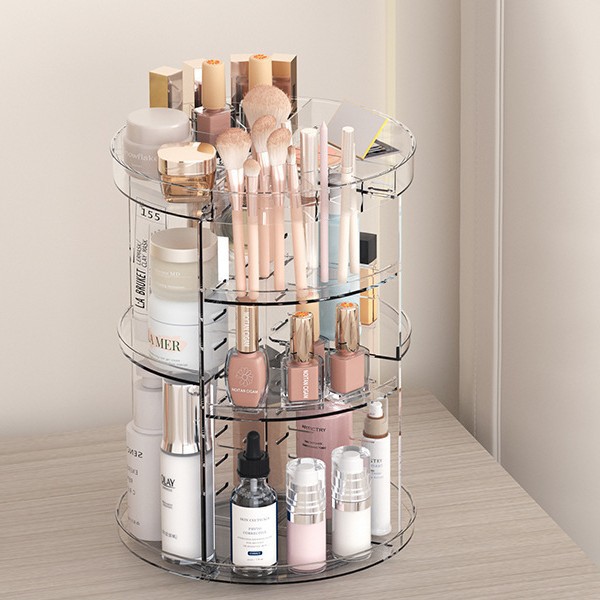 360-Degree Rotating Cosmetic S - Beauty Makeup Desk ulasan dan harga