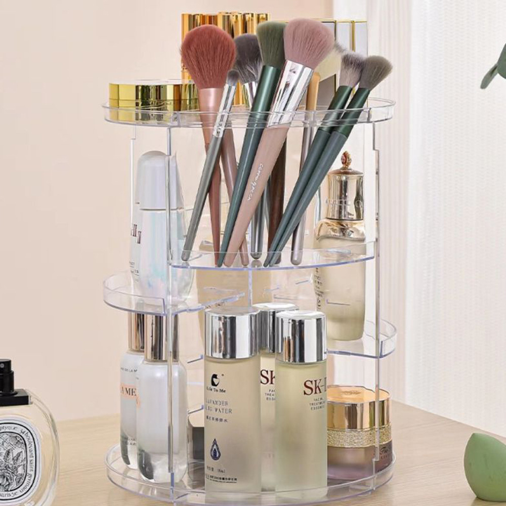 360-Degree Rotating Cosmetic S - Beauty Makeup Desk ulasan dan harga