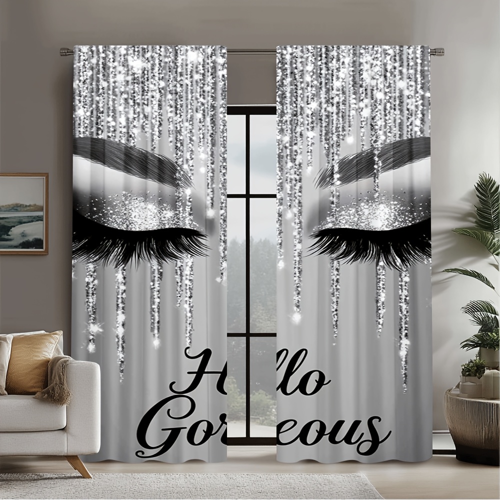 2pcs Eyelash Curtains Silver G - Beauty Makeup Youtube ulasan dan harga