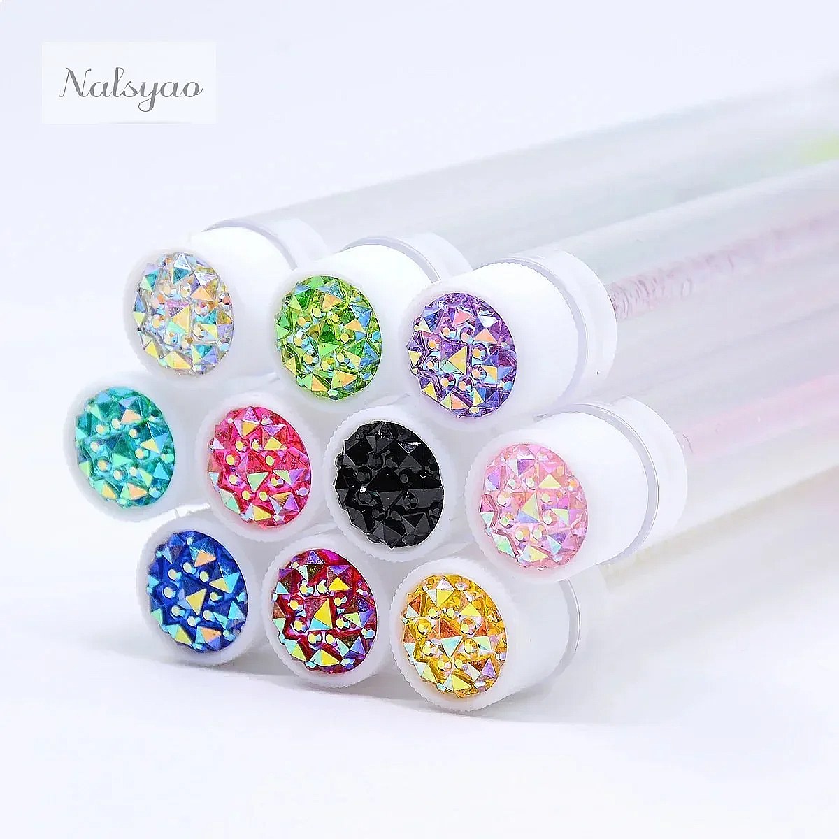 50Pcs Crystal Eyelash Brush Tu - Makeup Brush Set ulasan dan harga