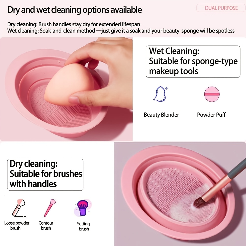 Foldable Silicone Makeup Brush - Makeup Brush Set ulasan dan harga