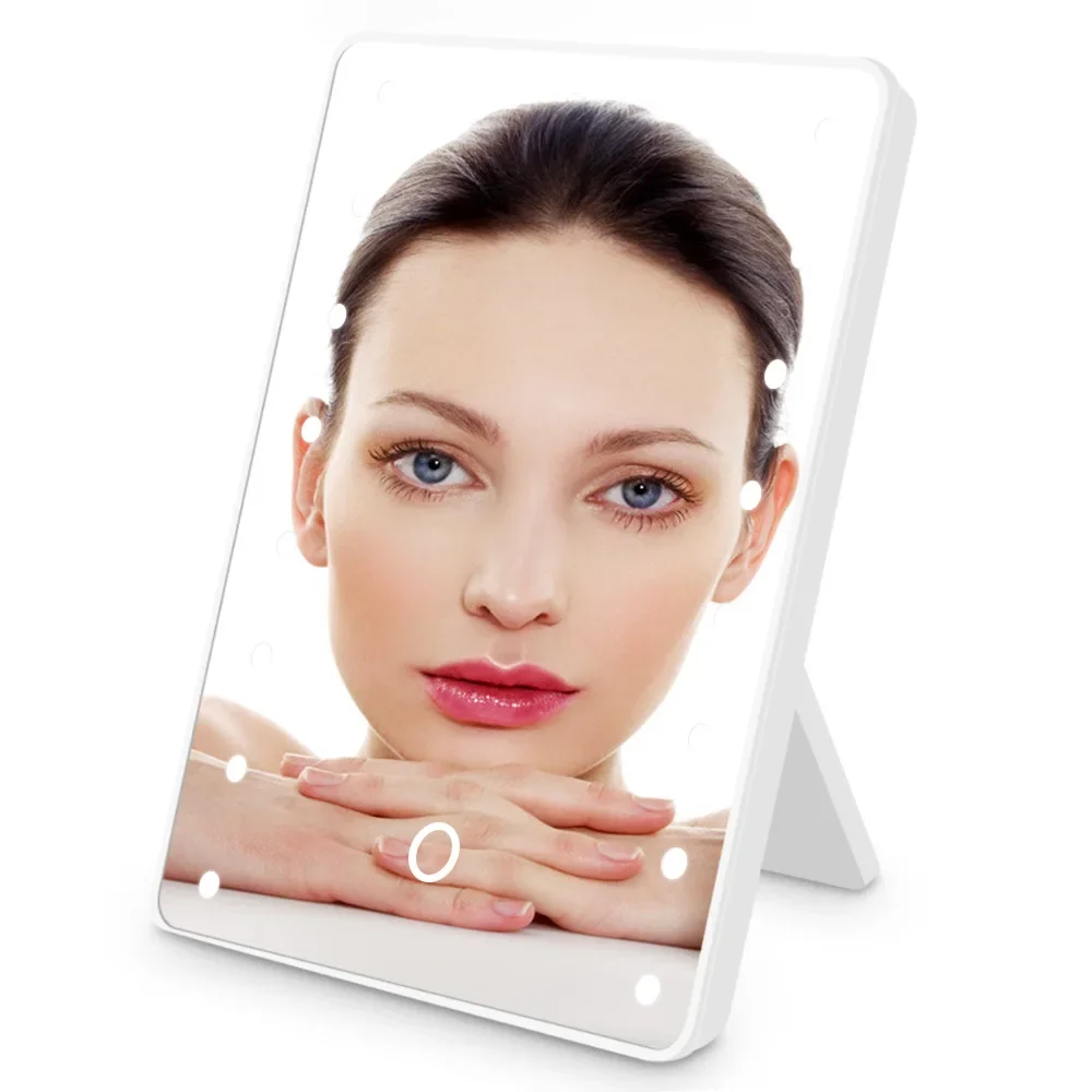 16 LEDs Makeup Mirror with LED - Beauty Makeup Desk ulasan dan harga