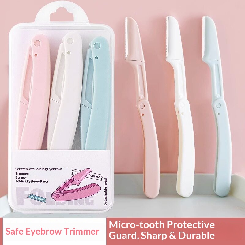 Folding Eyebrow Razor for Wome - Kiss Beauty Makeup Remover ulasan dan harga