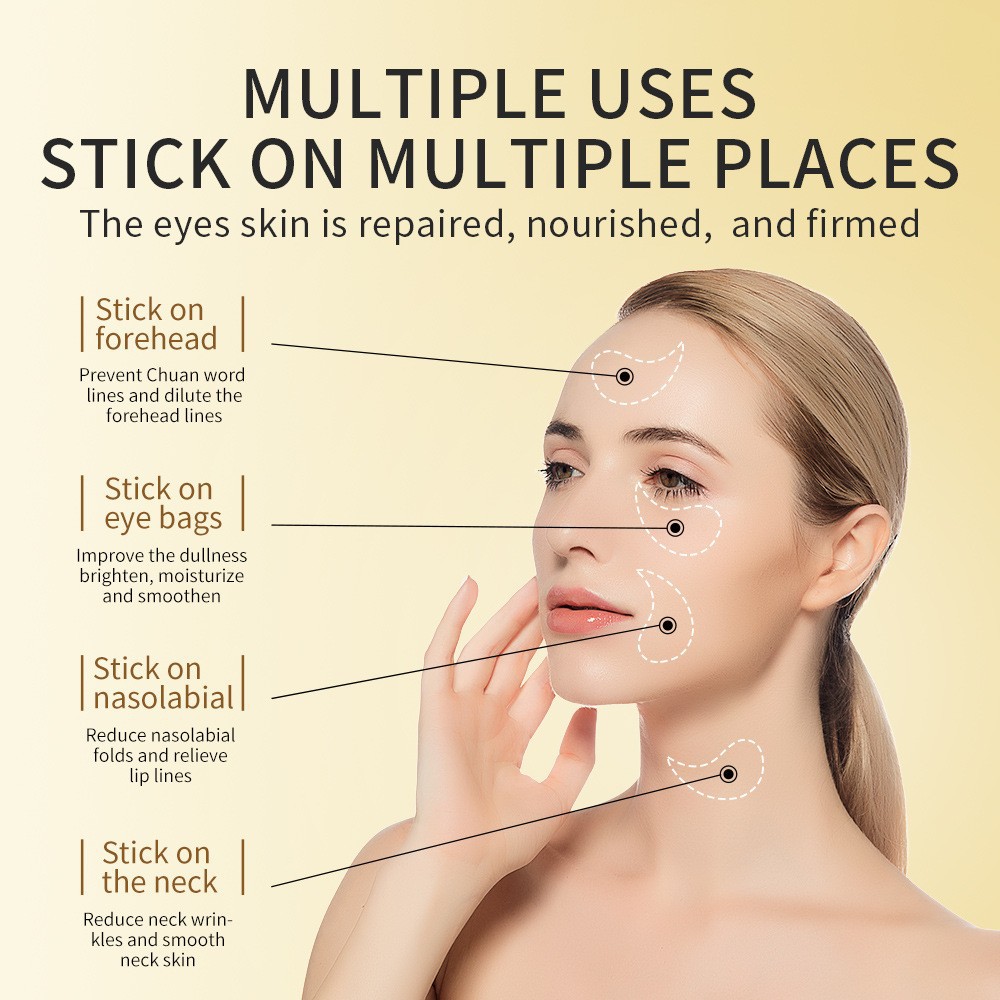 60pcs Golden Collagen Avocado  - Collagen Eye Patch ulasan dan harga