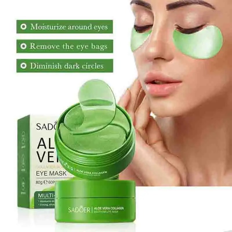 60pcs Aloe Vera Collagen Eye M - Collagen Eye Patch ulasan dan harga