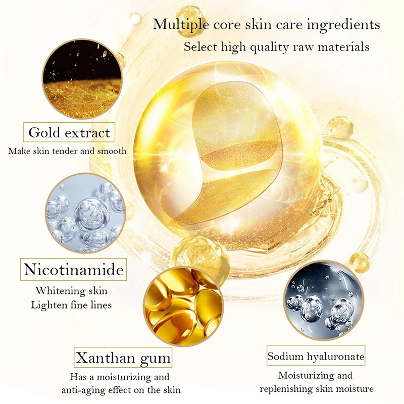 5/10/20/30 Pairs Crystal Gold  - Collagen Eye Patch ulasan dan harga