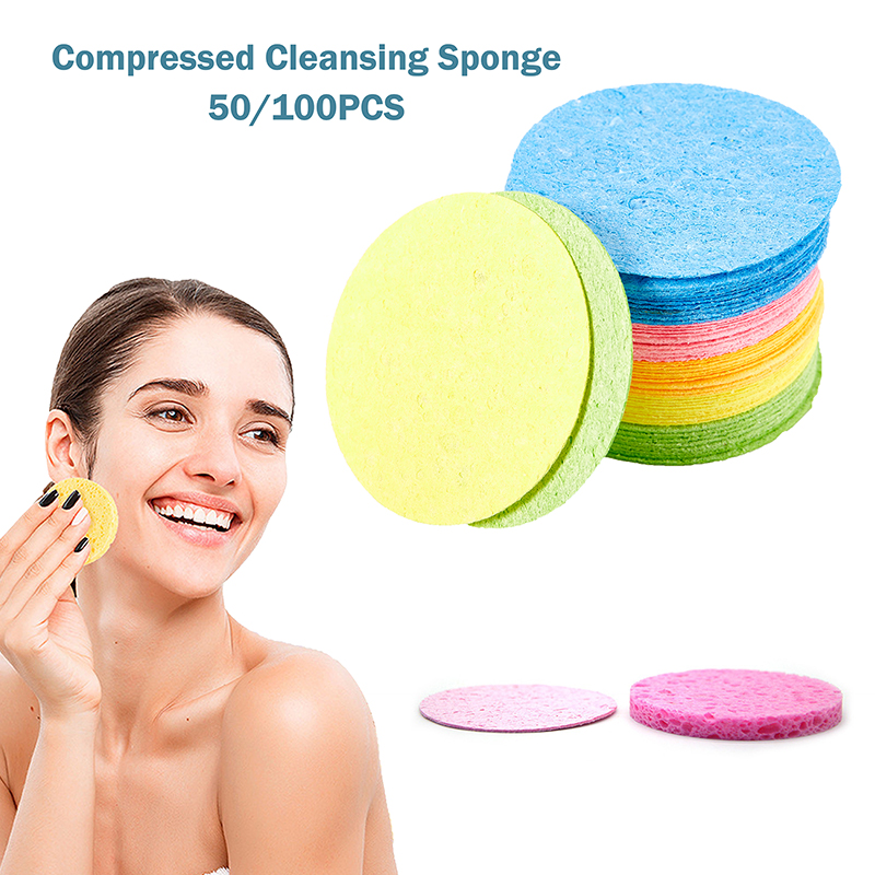 50/100Pcs Compressed Natural C - Kiss Beauty Makeup Remover ulasan dan harga