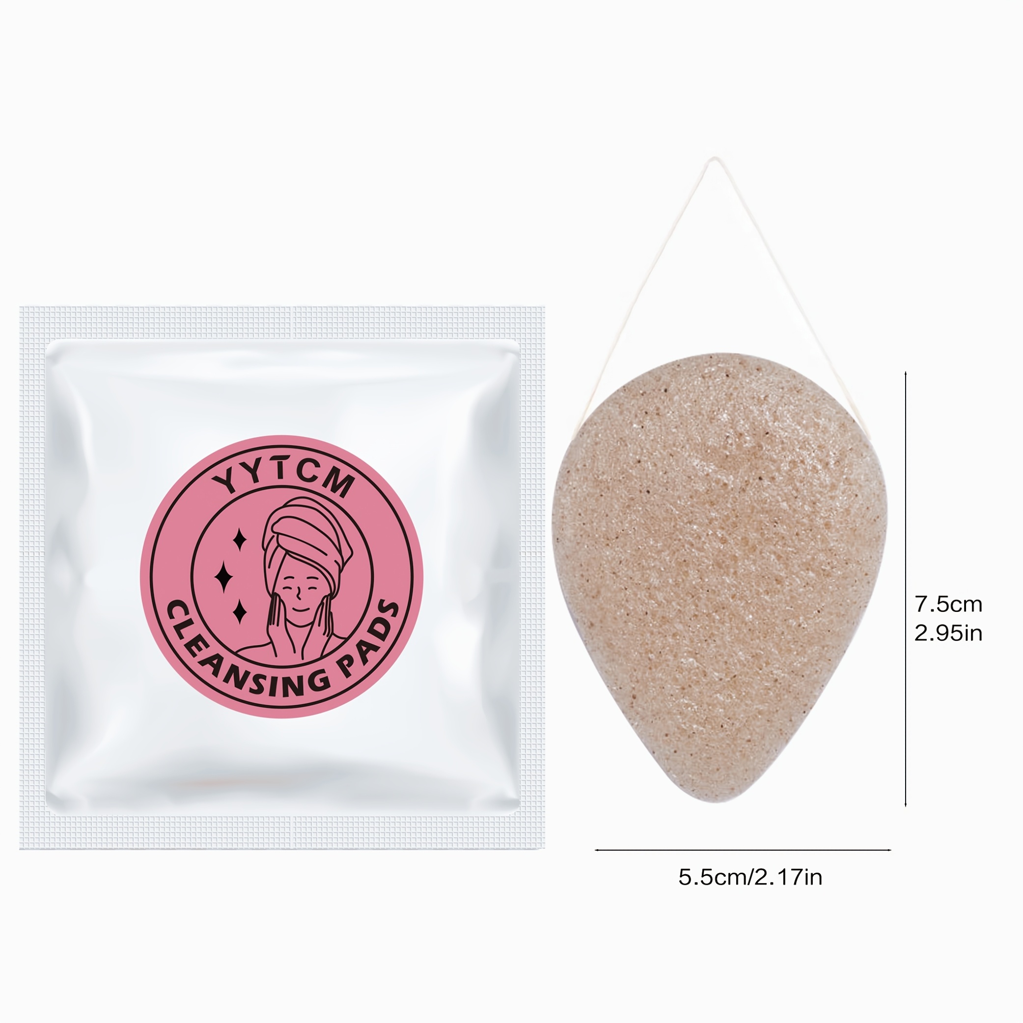 Walnut Seed Konjac Face Sponge - Kiss Beauty Makeup Remover ulasan dan harga