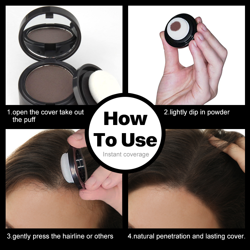 Hairline Powder Black 4g Hairl - Hair Straightener ulasan dan harga