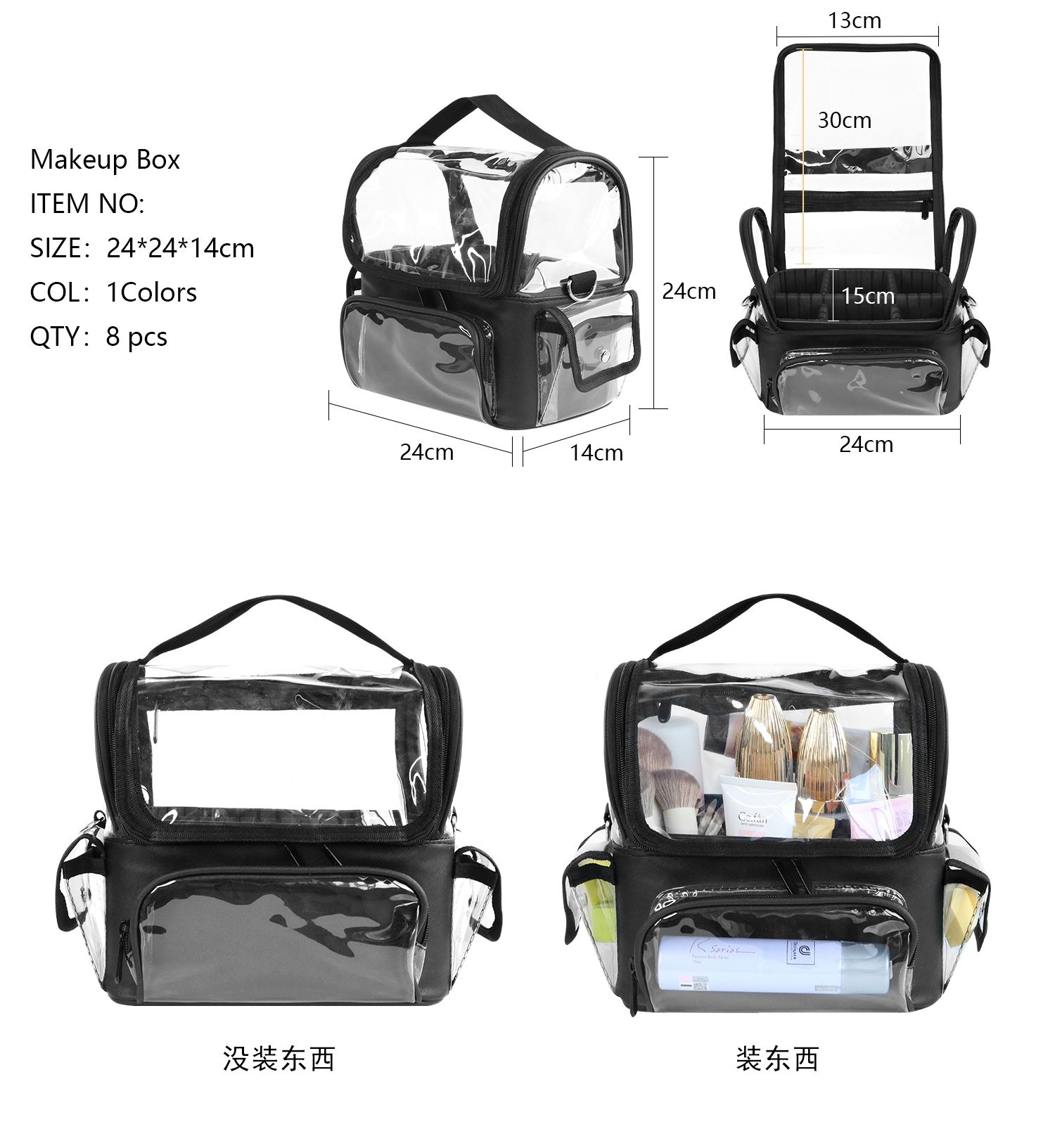 Makeup Brush Holder Backpack M - Beauty Makeup Bag ulasan dan harga