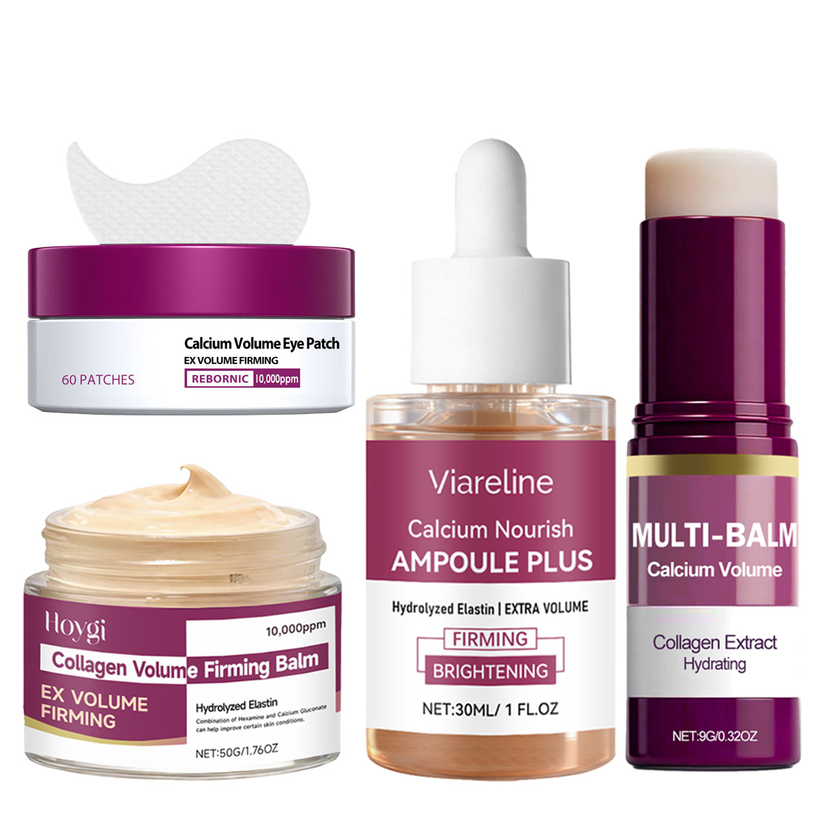 Calcium Skincare Set-Antioxida - Collagen Eye Patch ulasan dan harga