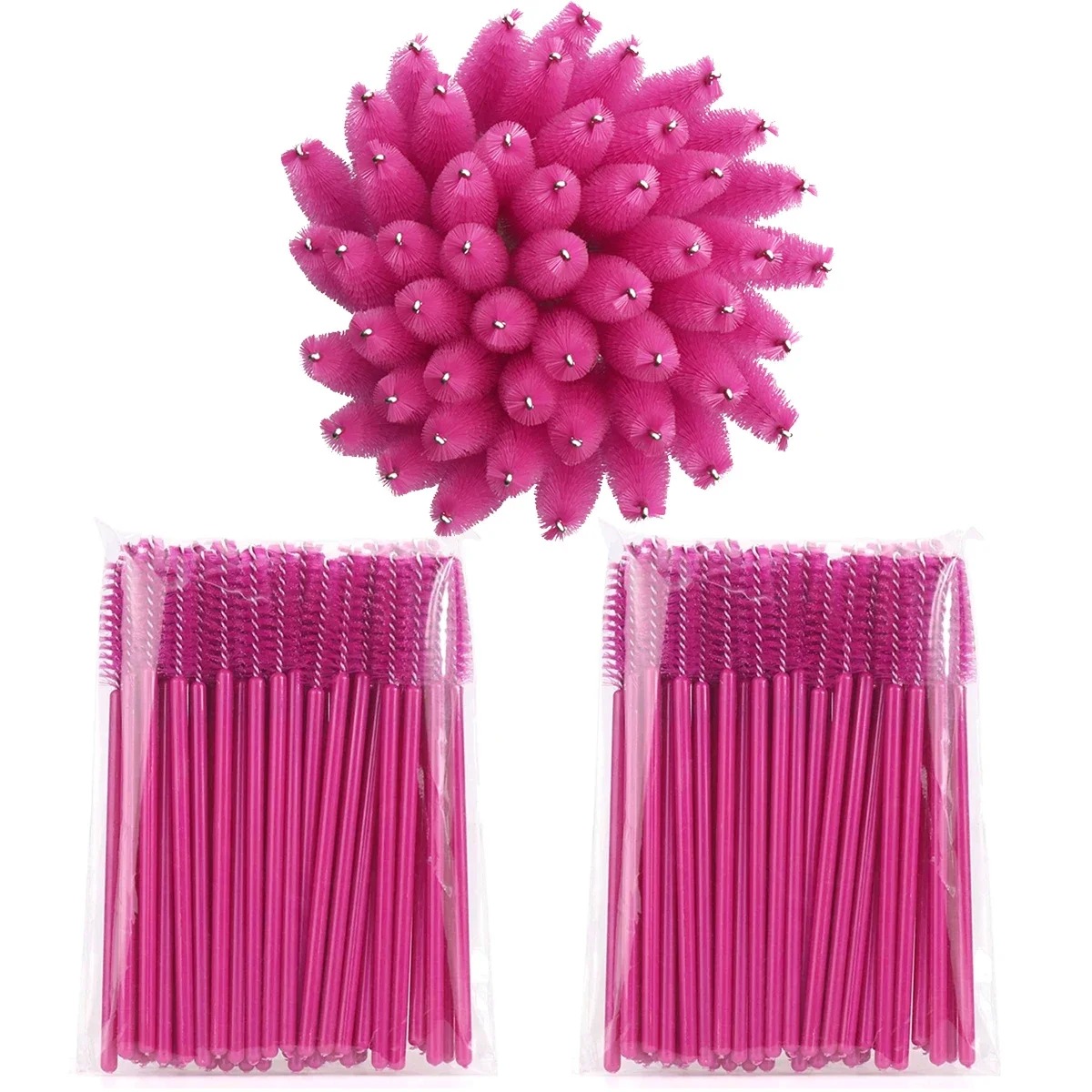 100pcs Disposable Eyelash Brus - Makeup Brush Set ulasan dan harga