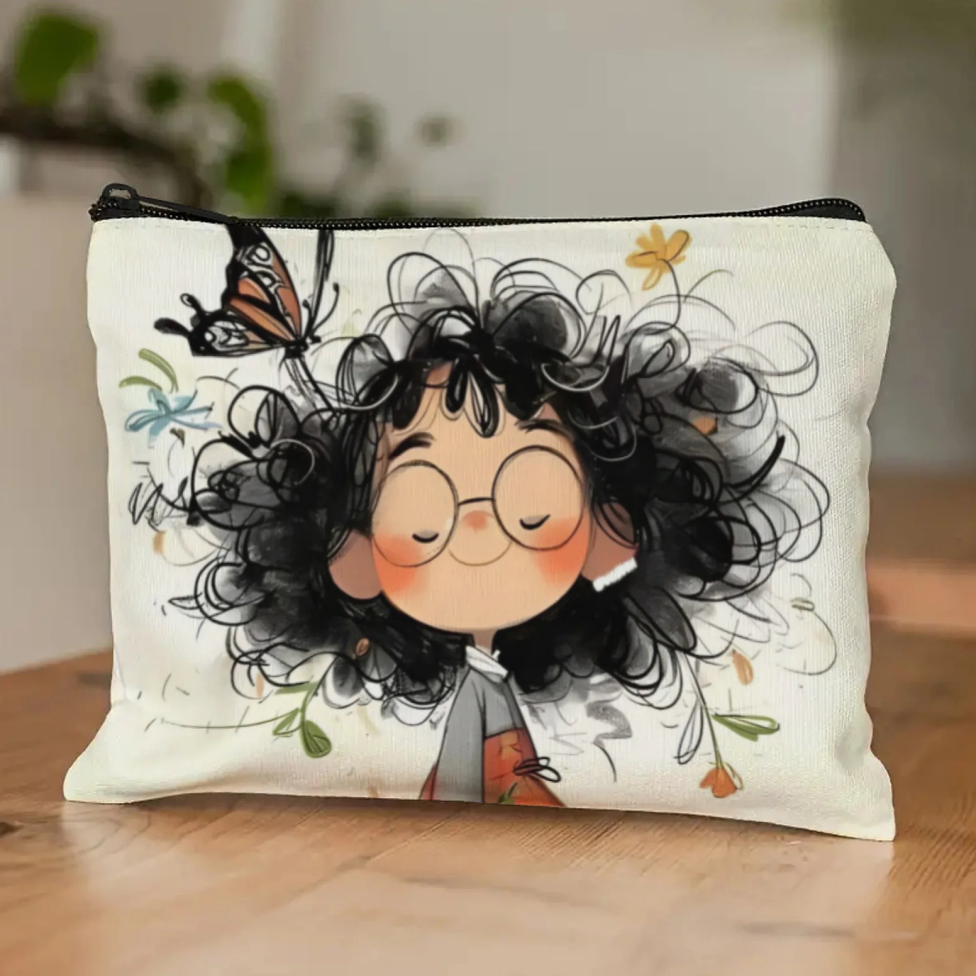 Cartoon Girl Makeup Bag Zipper - Beauty Makeup Women ulasan dan harga
