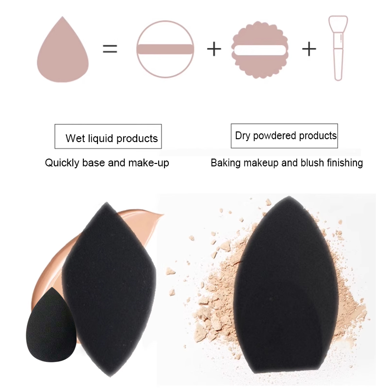 2pcs Black Beauty Sponge Egg - - Beauty Makeup Desk ulasan dan harga