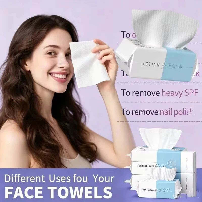 Thick Disposable Facial Towels - Kiss Beauty Makeup Remover ulasan dan harga