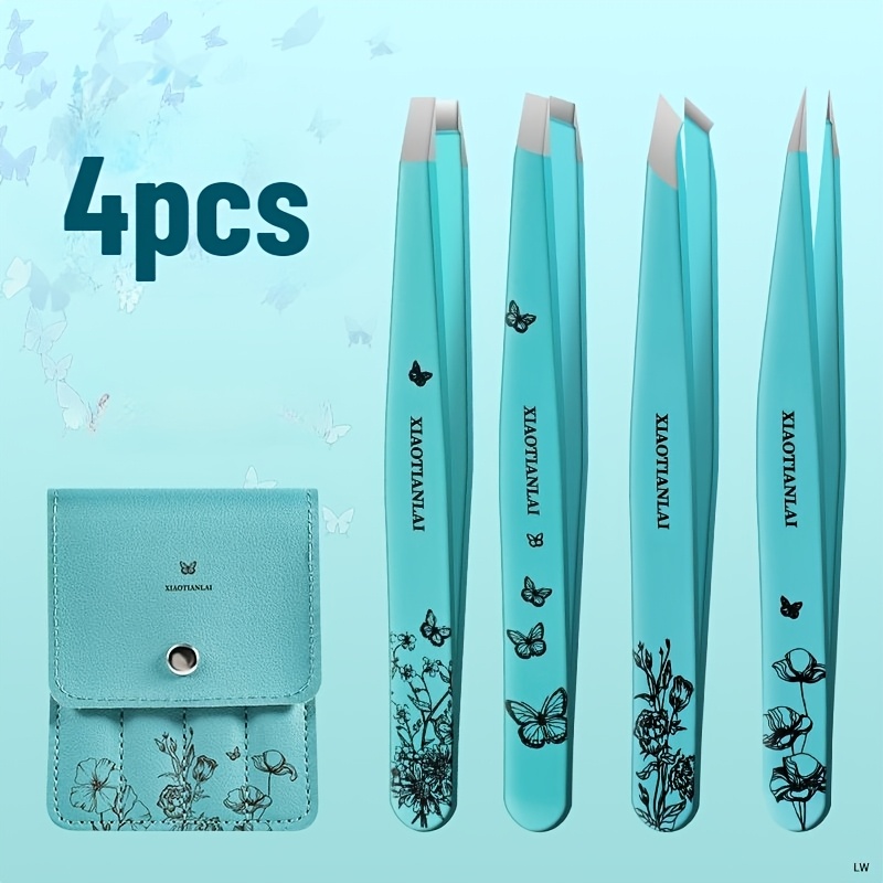 4Pcs Tiffany Blue Butterfly Fl - Beauty Makeup Bag ulasan dan harga