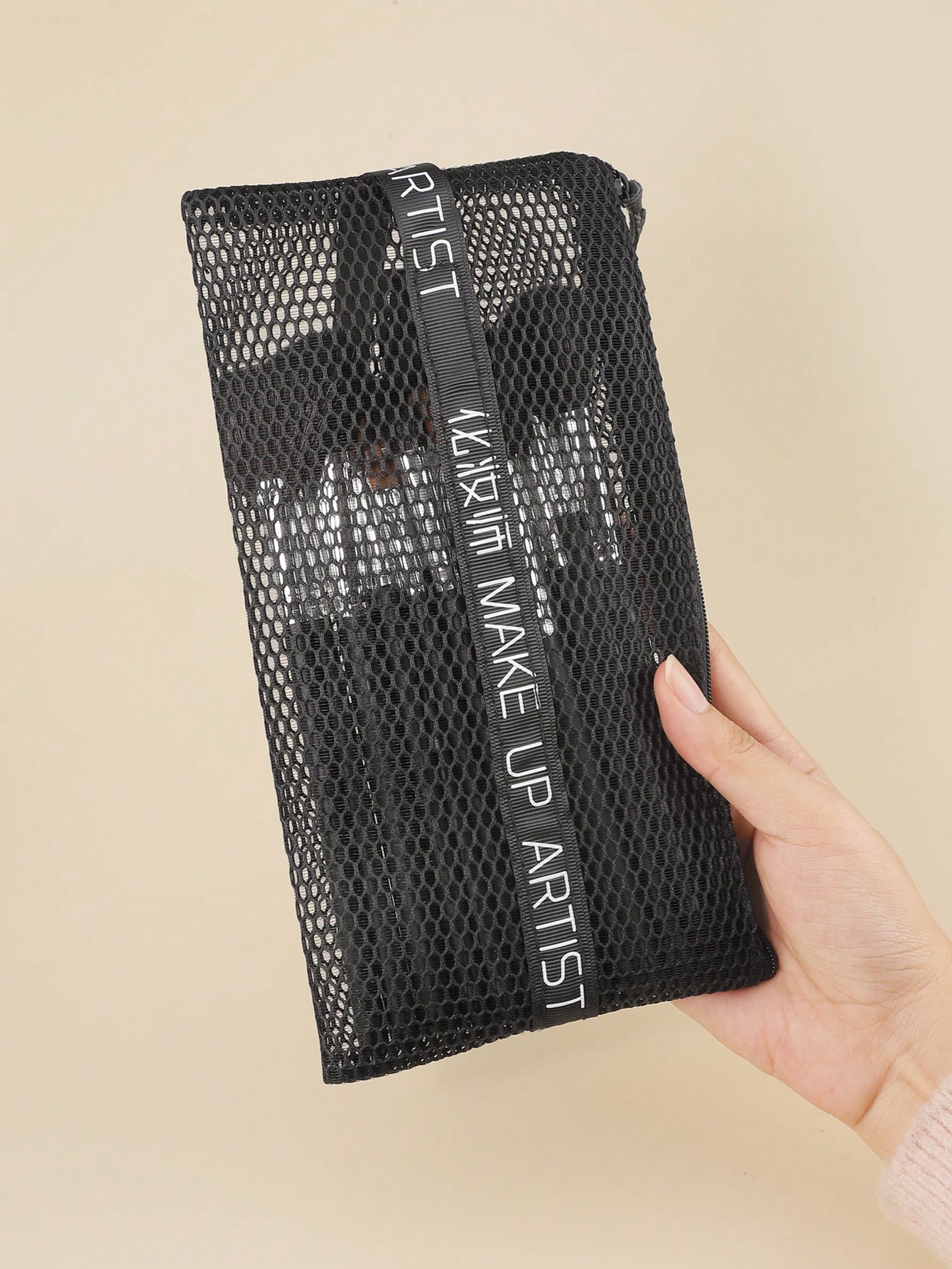 1 Pcs Mesh Makeup Bag Zipper C - Beauty Makeup Bag ulasan dan harga