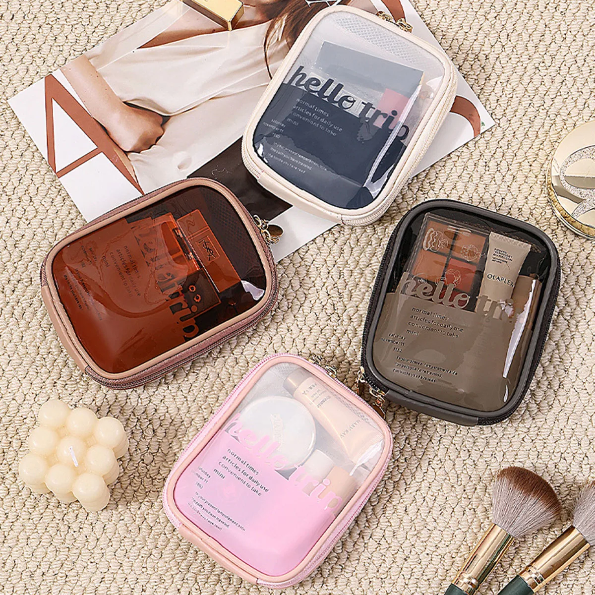 Transparent Portable Cosmetic  - Beauty Makeup Bag ulasan dan harga