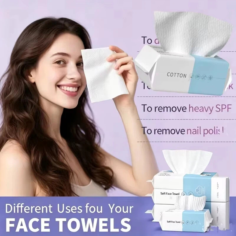 Thick Disposable Facial Towels - Kiss Beauty Makeup Remover ulasan dan harga
