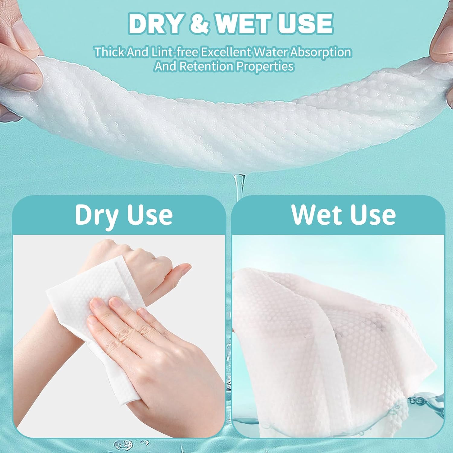 Thick Disposable Facial Towels - Kiss Beauty Makeup Remover ulasan dan harga