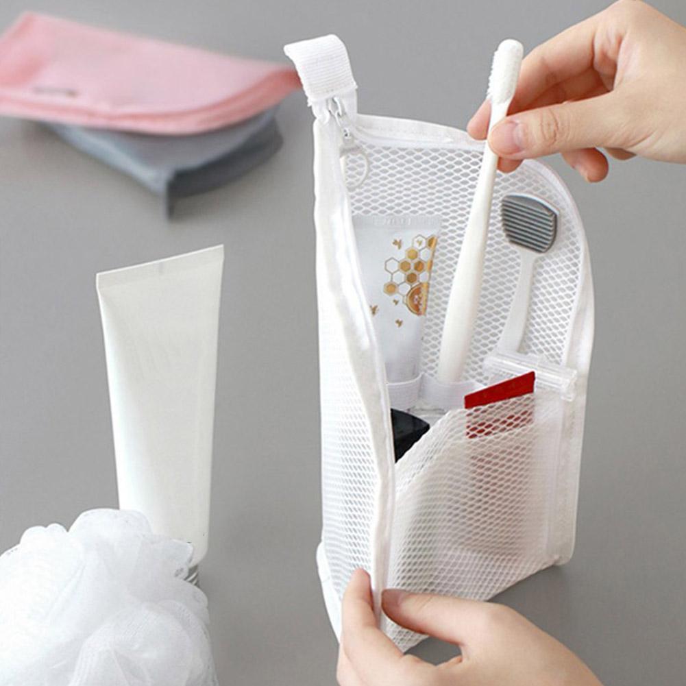 Mesh Travel Toiletry Bag Porta - Beauty Makeup Bag ulasan dan harga