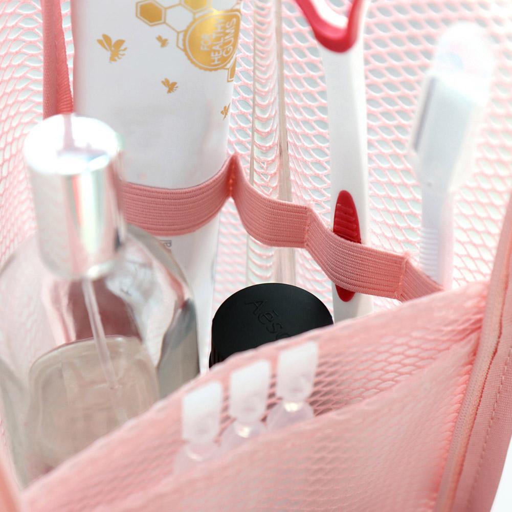 Mesh Travel Toiletry Bag Porta - Beauty Makeup Bag ulasan dan harga